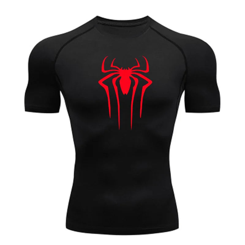 New Compression Shirt Men Fitness Gym Super Hero Sport Running T-Shirt Rashgard Tops Tee Quick Dry Short Sleeve T-Shirt For Men - Live Store 4U