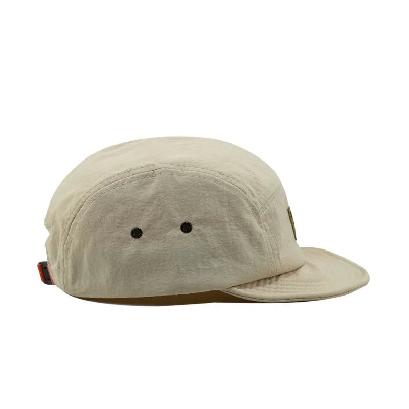 Fashion 5 Panel Baseball Cap Snapback Caps Quick-drying Flat-brimmed Hat for Men Women Adjustable Summer Casual Sunscreen Hats