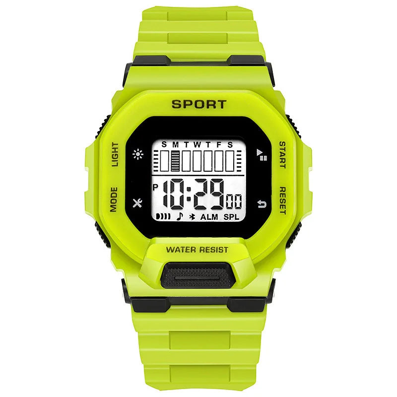 YIKAZE Men's Sports Watch Waterproof LED Digital Watches Student Outdoor Adventure Trend Multifunctional Electronic Watch Gift