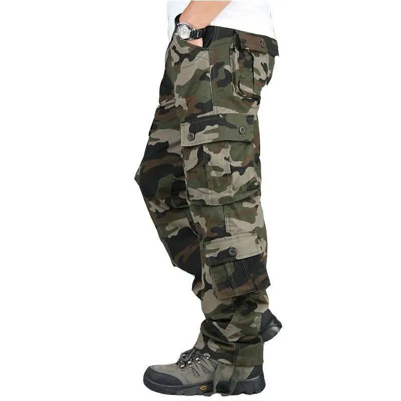 Tactical Cargo Pants Men Cotton Overalls Outdoor Work Trousers Big Size Hombre Clothing Camo Hiking Pants - Live Store 4U