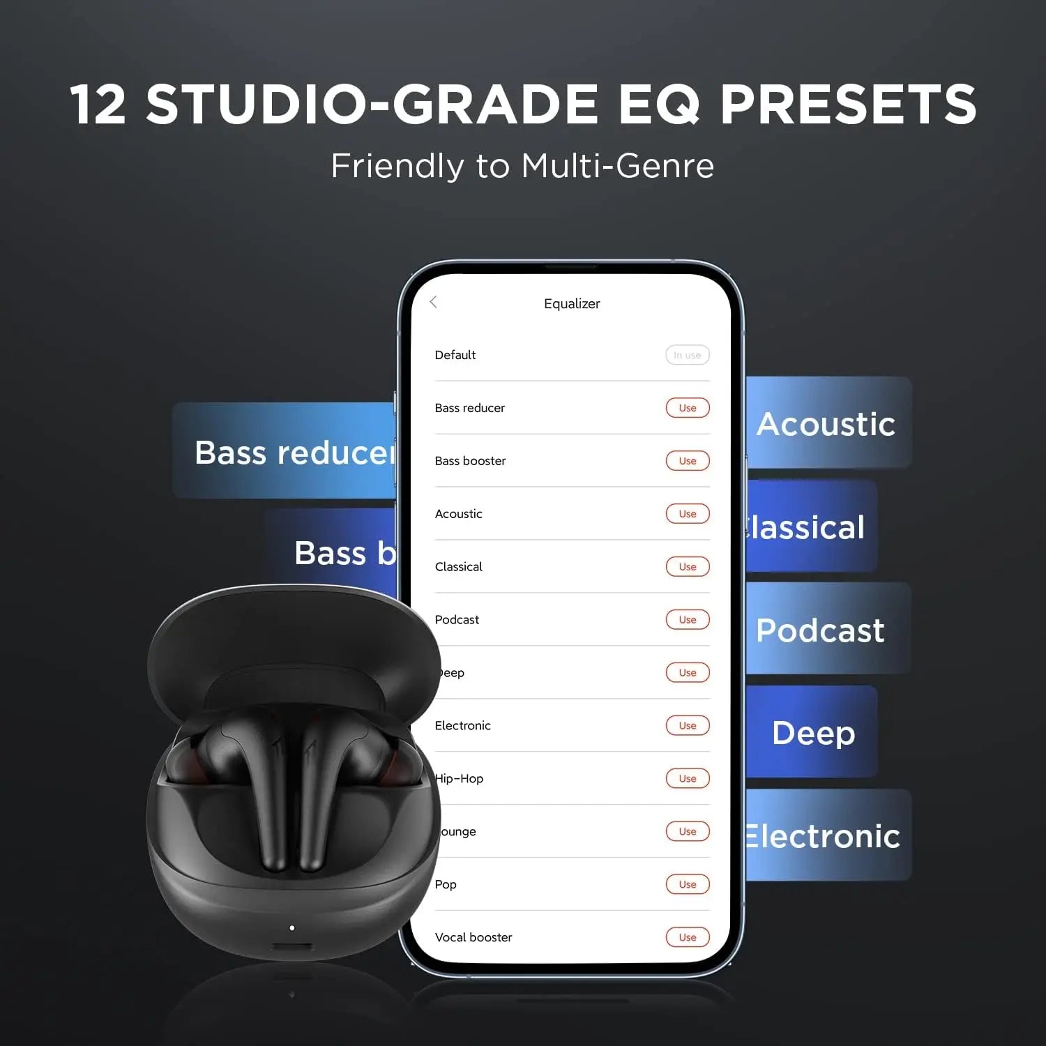 1MORE Aero Ear buds Noise Cancellation Bluetooth 5.2 flash-sale  Clear Calls 28h Playtime  Wireless Charging headset  electronic