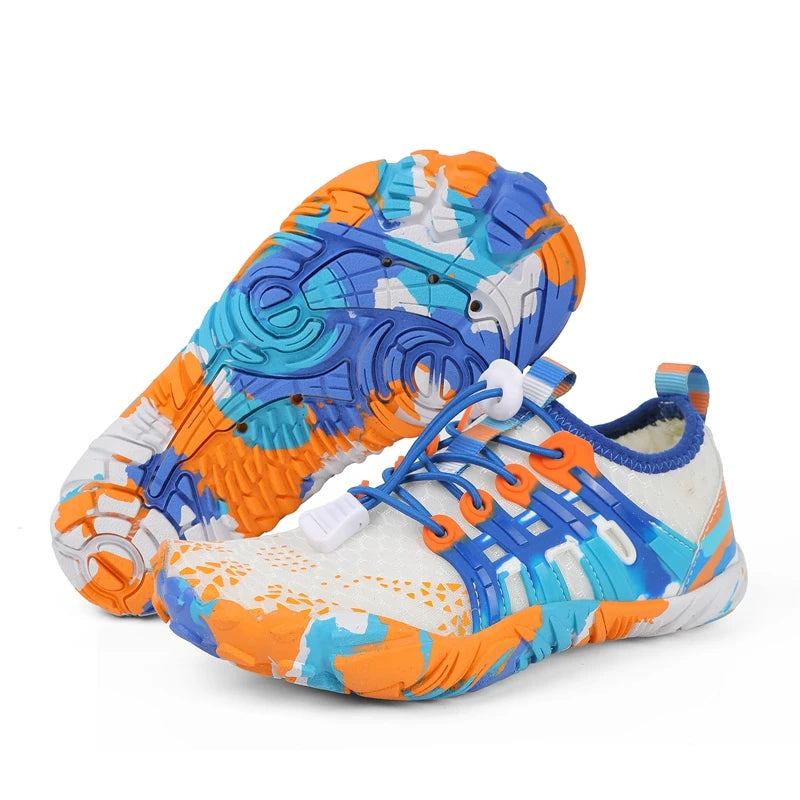 New KID Students Barefoot Quick-Drying Beach Swimming Shoes Aqua Shoes Indoor Fitness Running Shoes Summer Water Shoes 26-38#