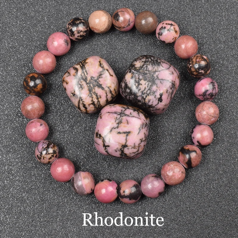 Natural Golden Obsidian Stone Beads Bracelet Men Women Golden Light Rainbow Obsidian Raw Stone Round Bead Natural Energy Jewelry - Live Store 4U