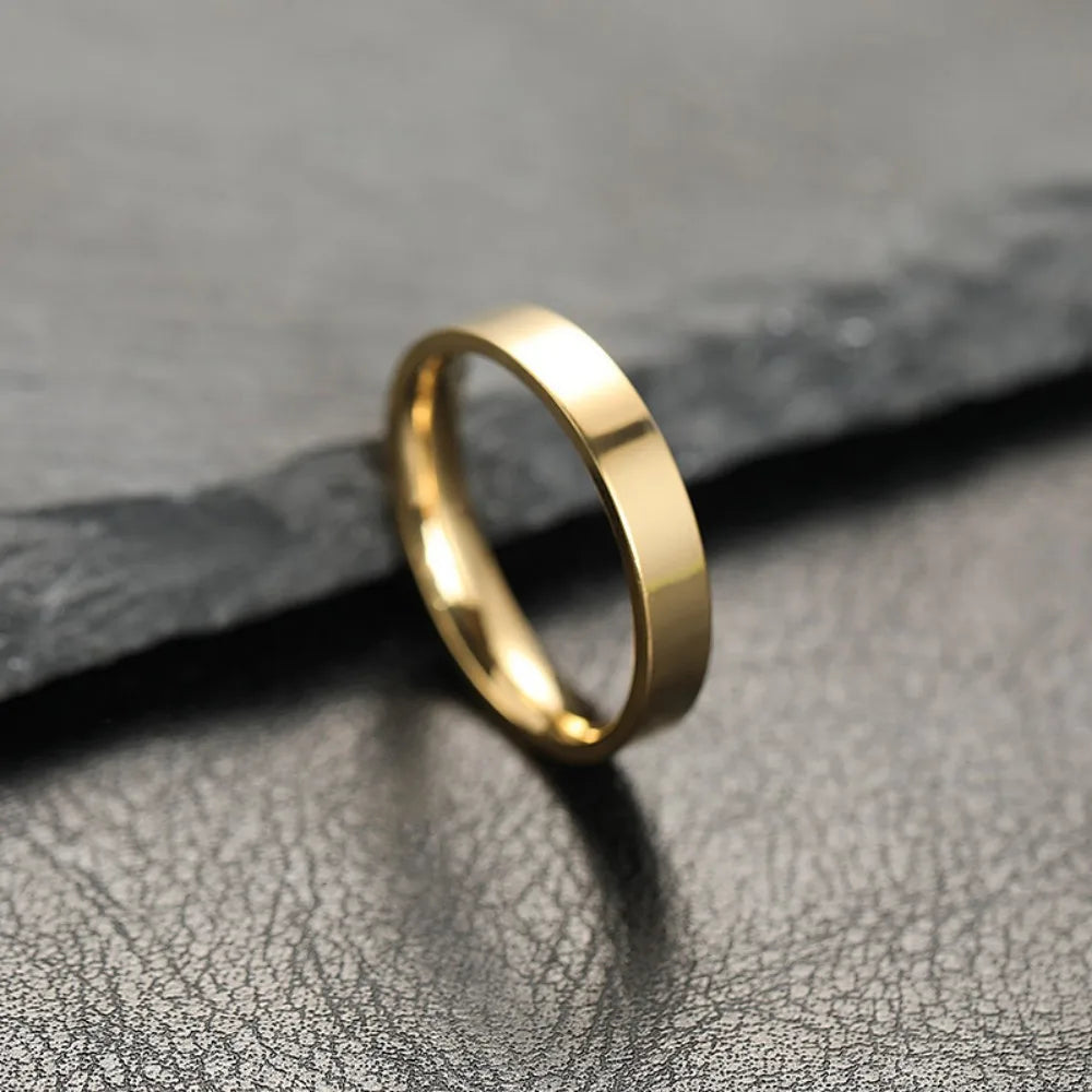 Fashion Charm Jewelry Ring for Men Women Stainless Steel Black Rings Wedding Engagement High Quality Matte Male Accessory - Live Store 4U