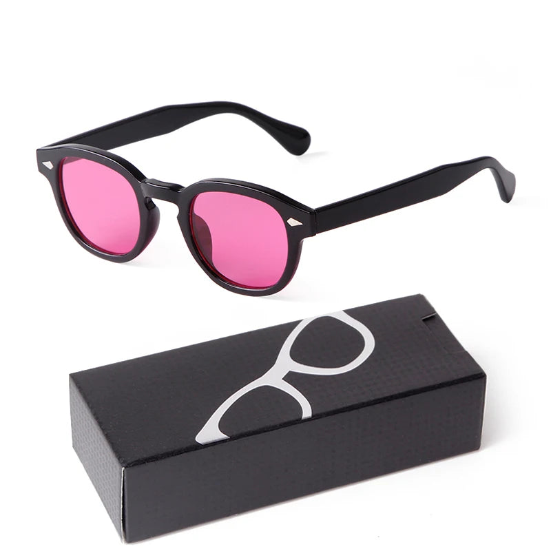 Fashion Gradient Blue Small Round Sunglasses for Women Men Brand Designer Vintage Tortoise Square Sun Glasses Lunettes De Soleil