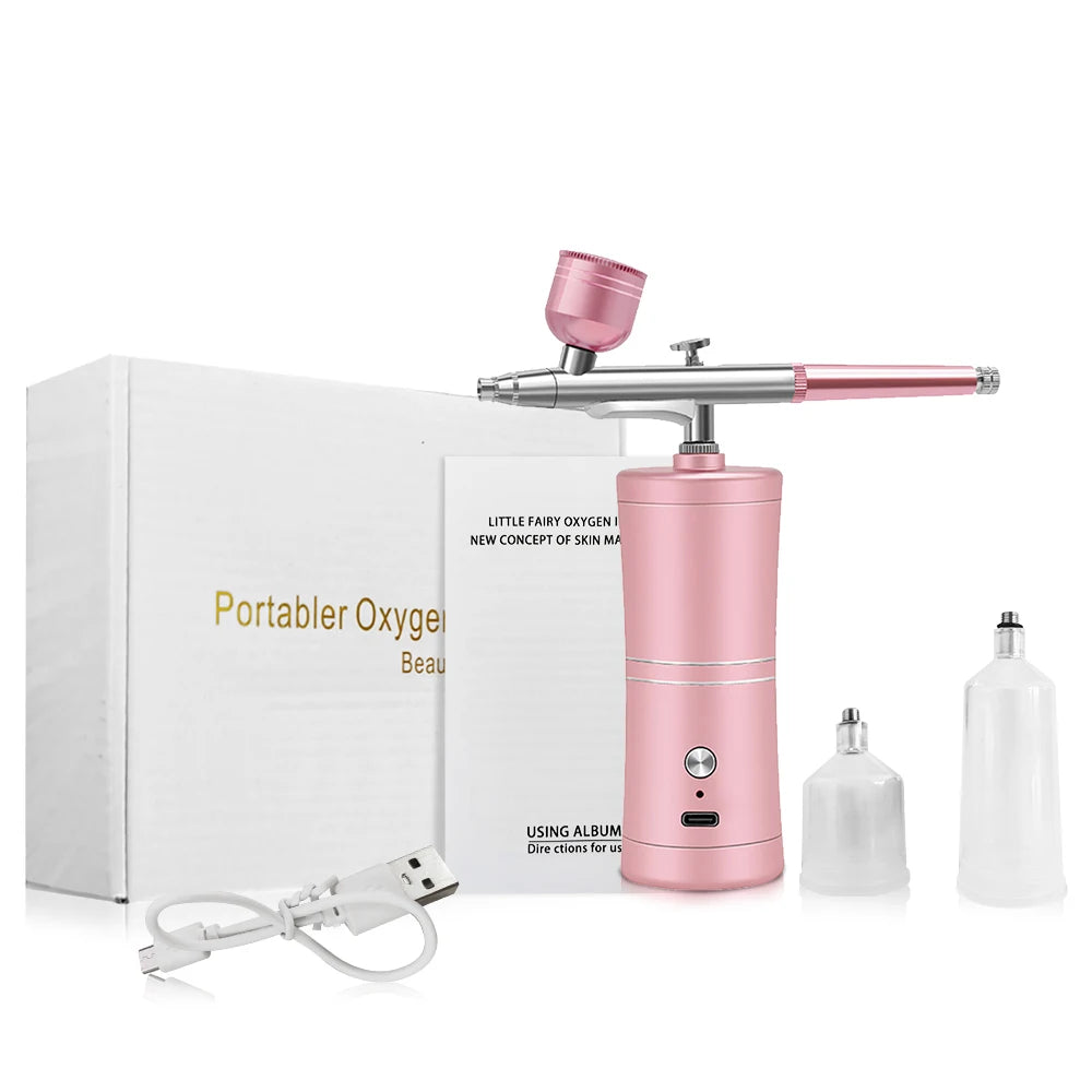 Airbrush with Compressor for Nail Painting Portable Cordless Airbrush Mini Airbrush Sprayer Gun for Nail Art Cake Painting