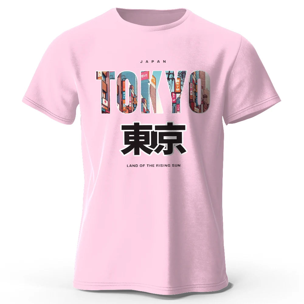 Tokyo Printed Fashion Forward 100% Cotton T-Shirt, Ultra Soft Round Neck Short Sleeve Tee, Perfect for Men & Women - Live Store 4U