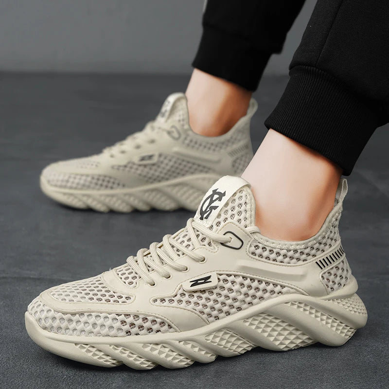 Fashion Men's Sneakers Lightweight Running Shoes 2025 Summer Mesh Brand Sneakers Breathable Casual Shoe Comfortable Men's Tennis