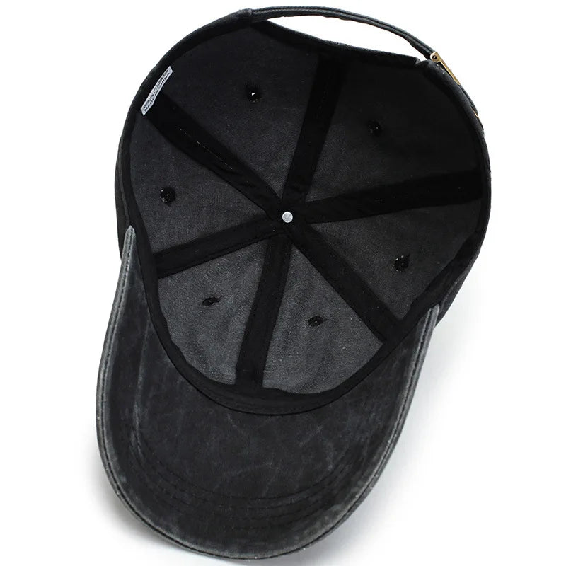 Bare Board Washed Baseball Cap Outdoor Naked Travel Sunshade Hat Women's Tide Hat
