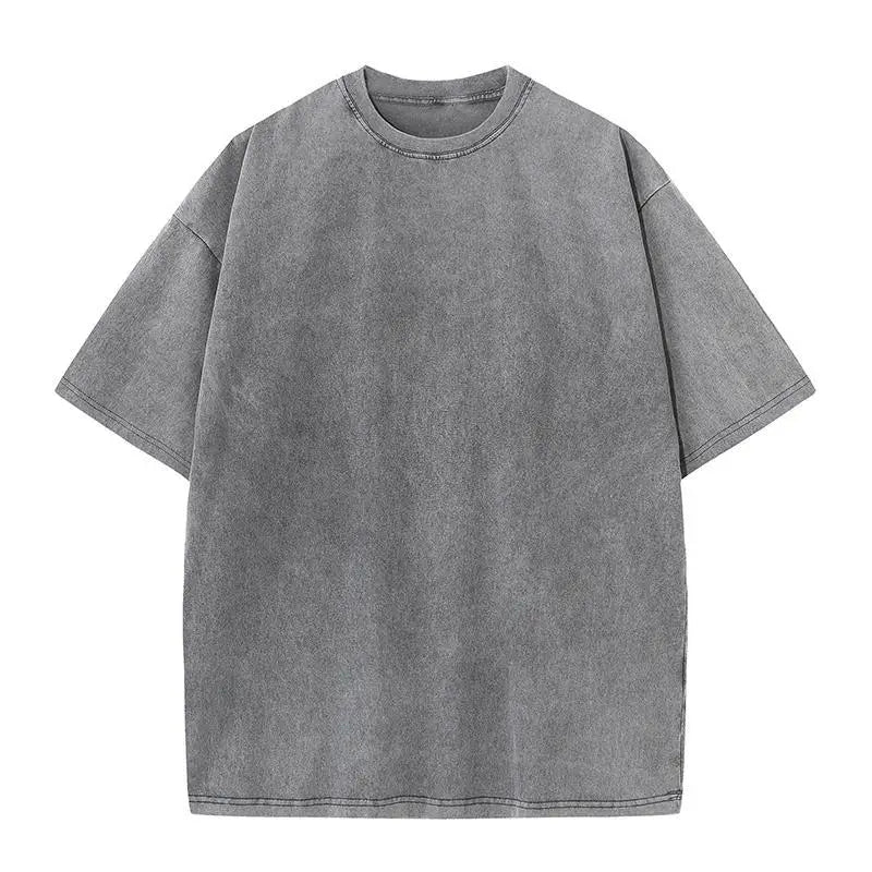 Quality Oversized Acid Washed Y2K T Shirt men Vintage T-shirts Streetwear Mineral Wash Tee Shirts boy Loose Luxury Brand Tops - Live Store 4U