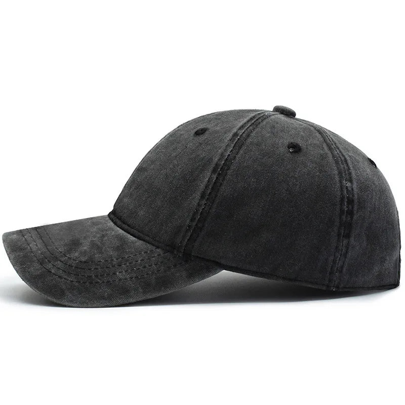 Bare Board Washed Baseball Cap Outdoor Naked Travel Sunshade Hat Women's Tide Hat