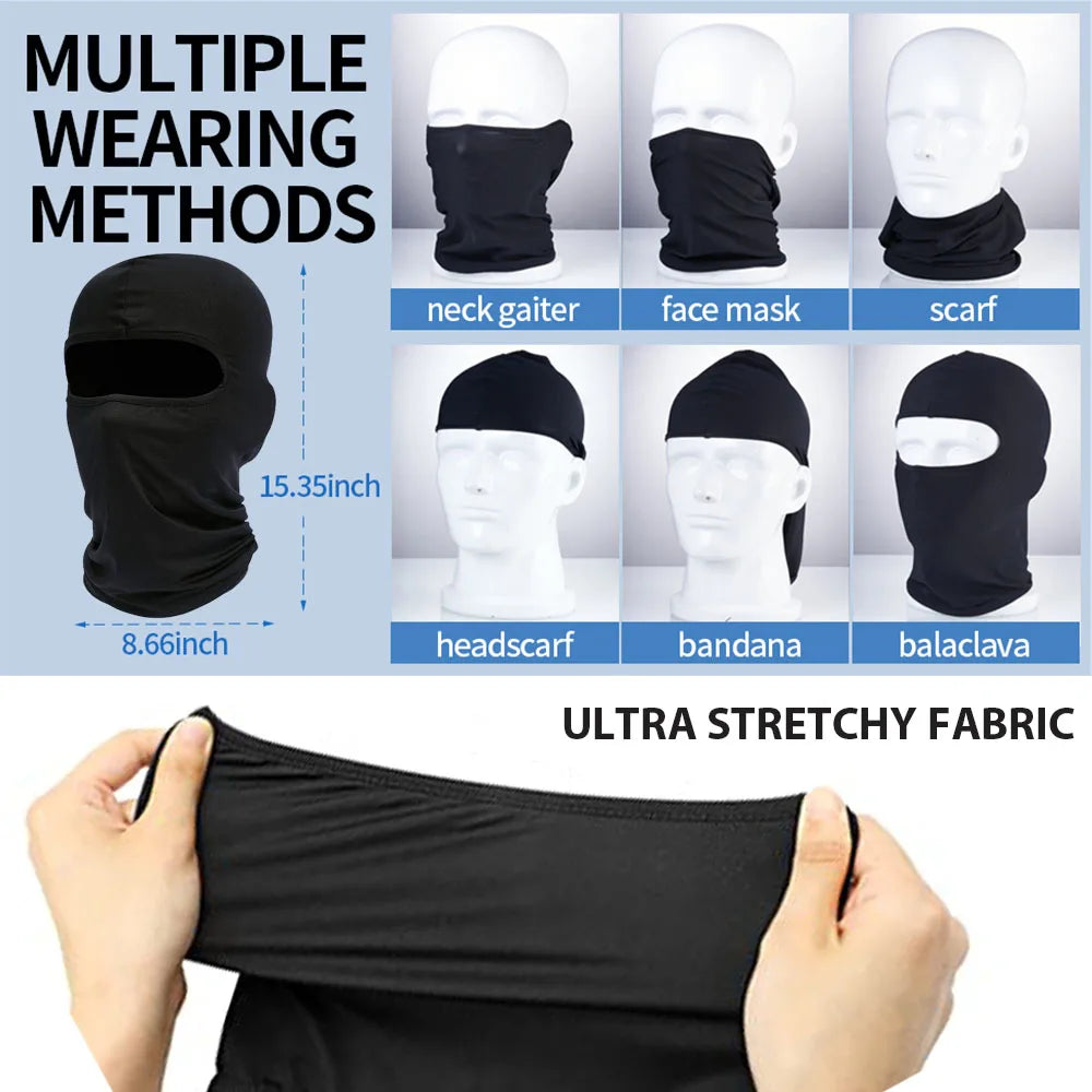 Ski Mask for Men Full Face Mask Balaclava Black Ski Masks Covering Neck Gaiter - Live Store 4U