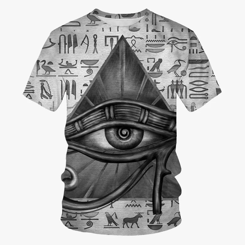 Summer Ancient Egypt 3D Print T-Shirts Streetwear Men Fashion Harajuku Casual Oversized O-Neck T Shirt Tees Tops Clothing