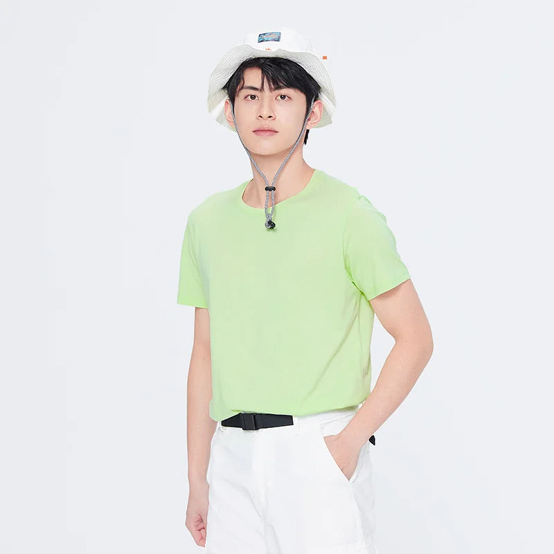 Semir Summer Cotton T Shirts Men 2024 Simple O Neck Stretch Solid New Tops Clothing Casual Tshirt Man Streetwear Cool Tee Shirts - Live Store 4U