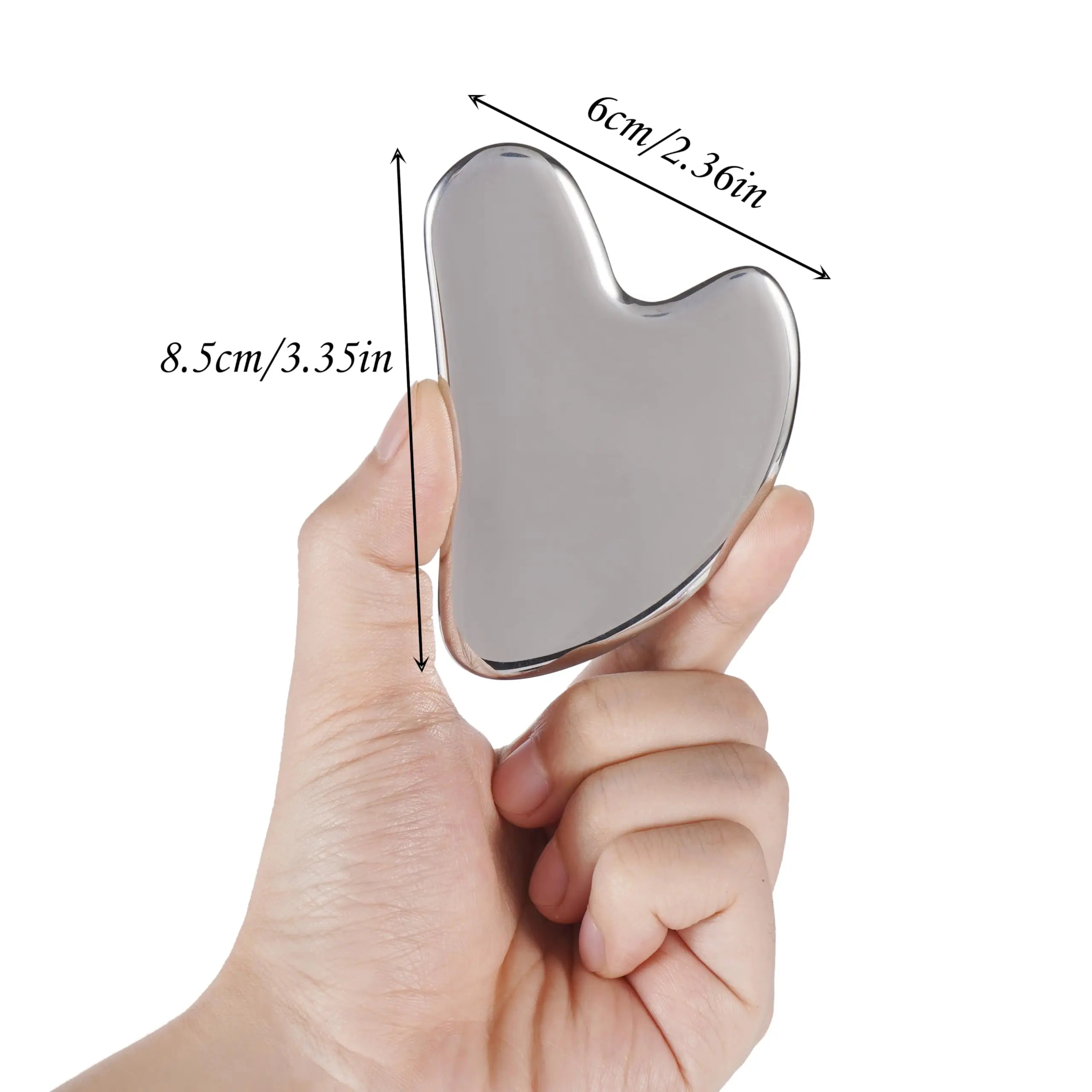 1PC Stainless Steel Gua Sha Facial Tools Tighten Skin Massage Guasha Beauty Tool Metal Guasha Tool for Face Face Massager Tool