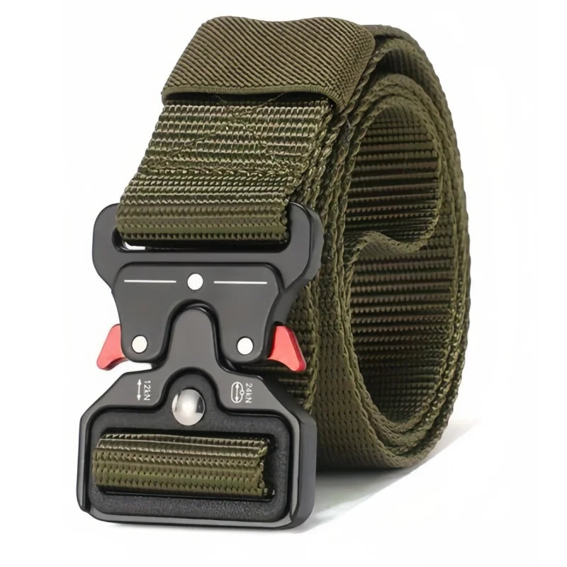 The New Men's 125cm Buckle Belt Nylon Braided Lightweight Breathable Daily Commuter Men's Belt - Live Store 4U