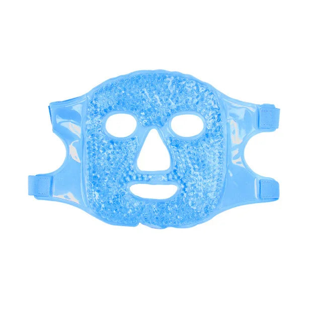 Full Face Massage Ice Mask Hot Cold Compress Gel Cooling Ice Face Eye Mask Facial Mask Face Eye Mask Ice Pack Sleeping Face SPA