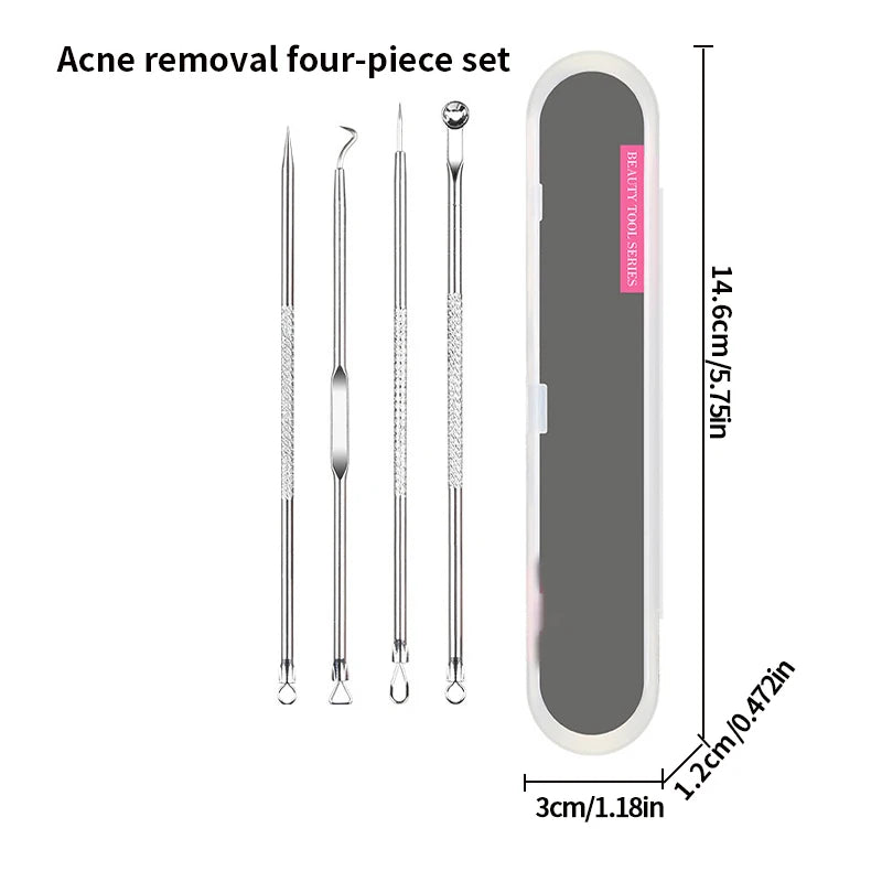 Acne Needle Blackhead Cell Clip Suit Double-Headed Acne Needle Acne Acne Removal Needle Tweezers Precision Acne Clip Acne Tool