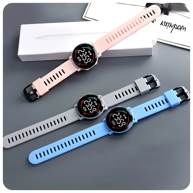 Unisex Sports Digital Watch for Men Women Boys Girls Fashion Waterproof Electronic Watches Breathable LED Wristwatch Gifts