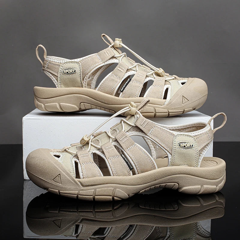 Men's Shoes Outdoor Non Slip Men's Hiking Shoes Lightweight Comfortable Casual Sandals Summer Large Breathable Water Shoes