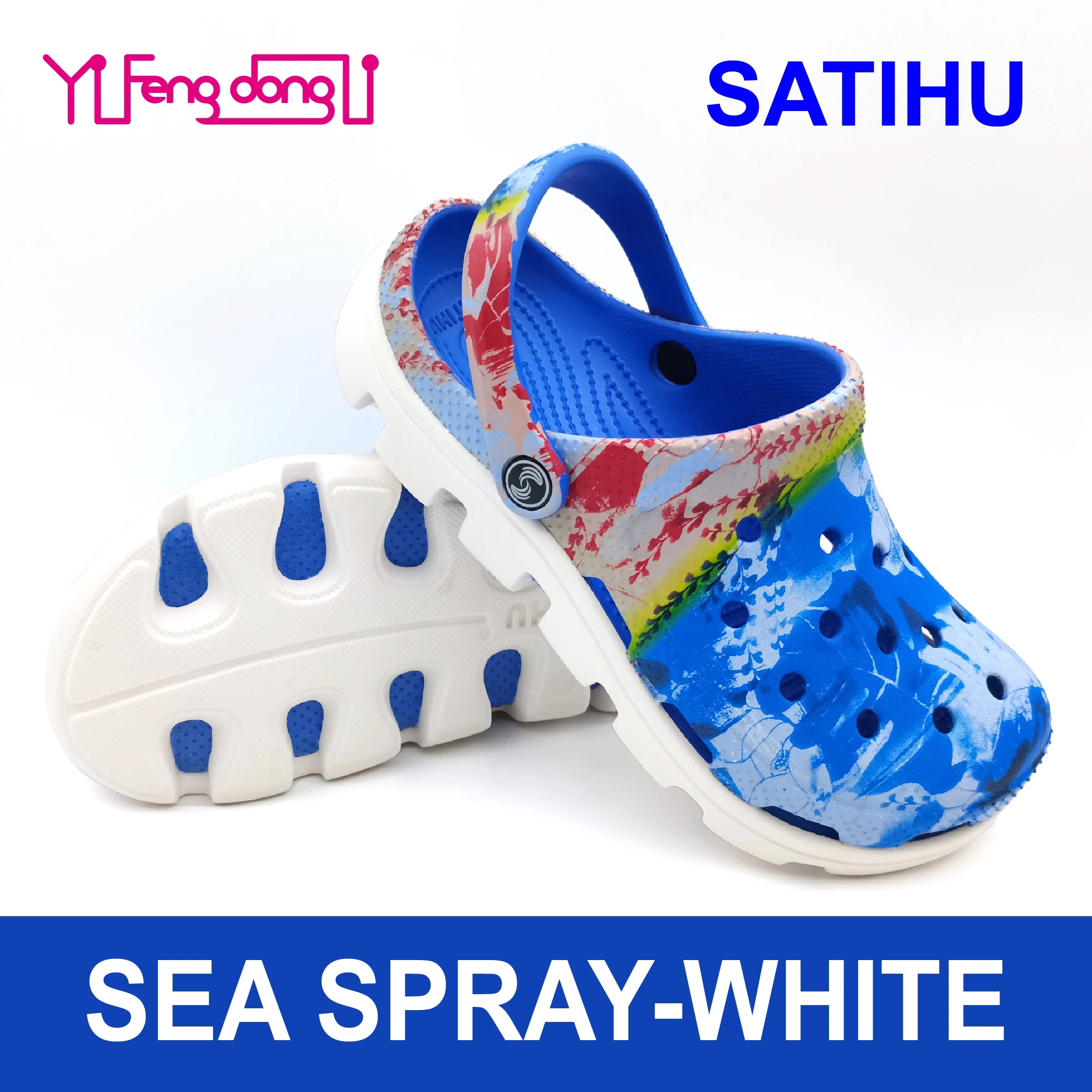 SATIHU Clogs Beach Sandals Casual Shoes Family Parent-child Male Female Lovers Friends Summer Stroll Antiskid Waterproof Fashion