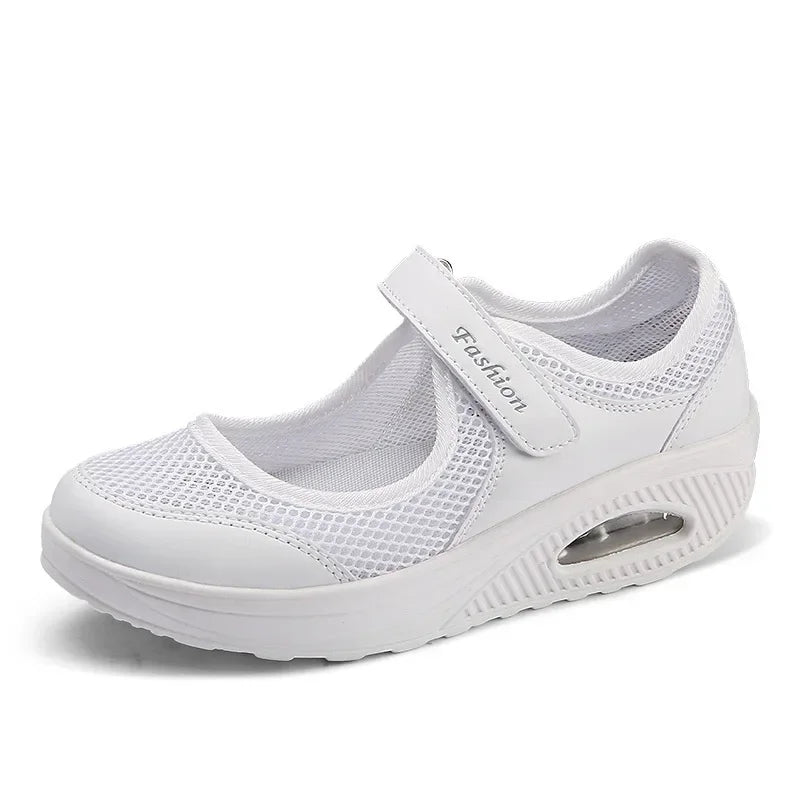 Casual Sneakers Summer Women Shoes Breathable Mesh Light Shoes for Women 2025 Trend Platform Sandals Black Zapatillas De Mujer