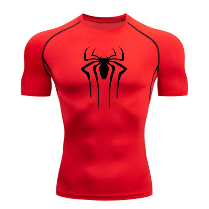 New Compression Shirt Men Fitness Gym Super Hero Sport Running T-Shirt Rashgard Tops Tee Quick Dry Short Sleeve T-Shirt For Men - Live Store 4U