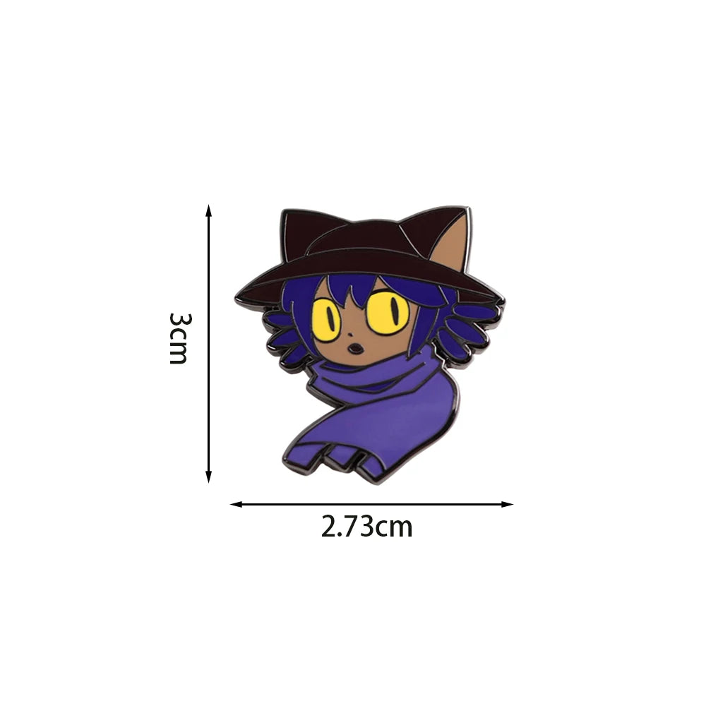 OneShot Niko Enamel Pin Pixel RPG Peripheral Badge Puzzle Adventure Game Character Lapel Pin Gamer Gift Collect