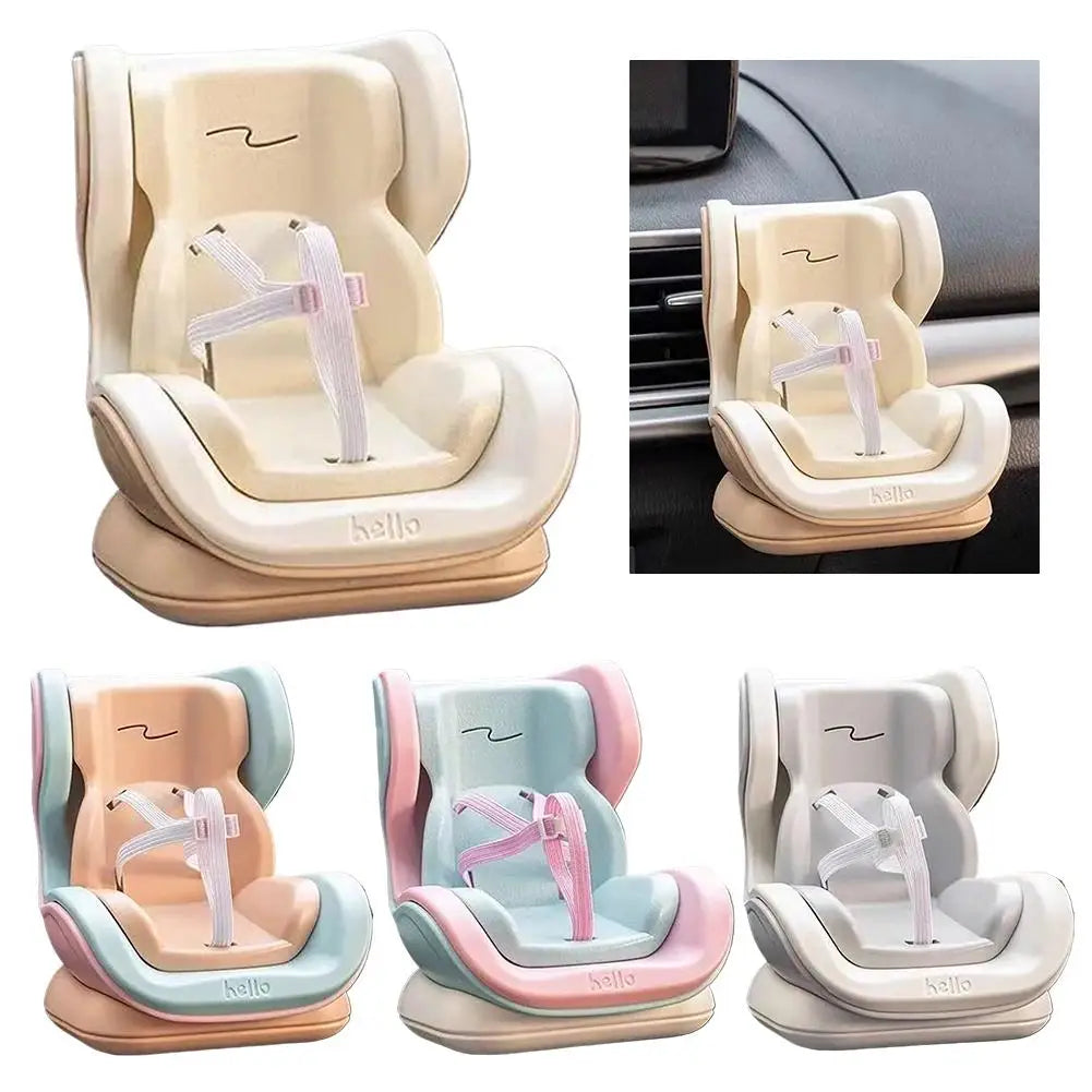 Doll Car Seat for 17cm Dolls Cute Fragrance Accessory car Air Vents Freshener Decor car Interior Blind Box Doll Accessory