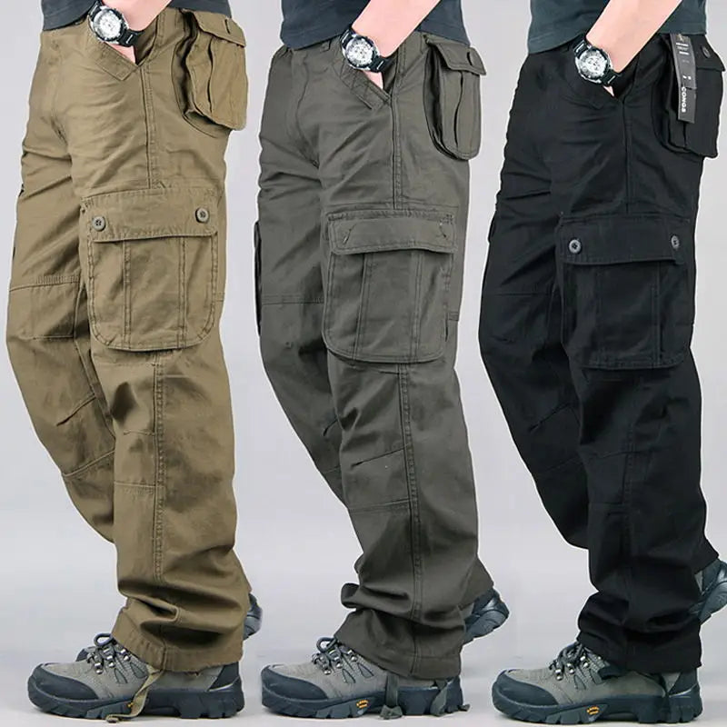 Tactical Cargo Pants Men Cotton Overalls Outdoor Work Trousers Big Size Hombre Clothing Camo Hiking Pants - Live Store 4U