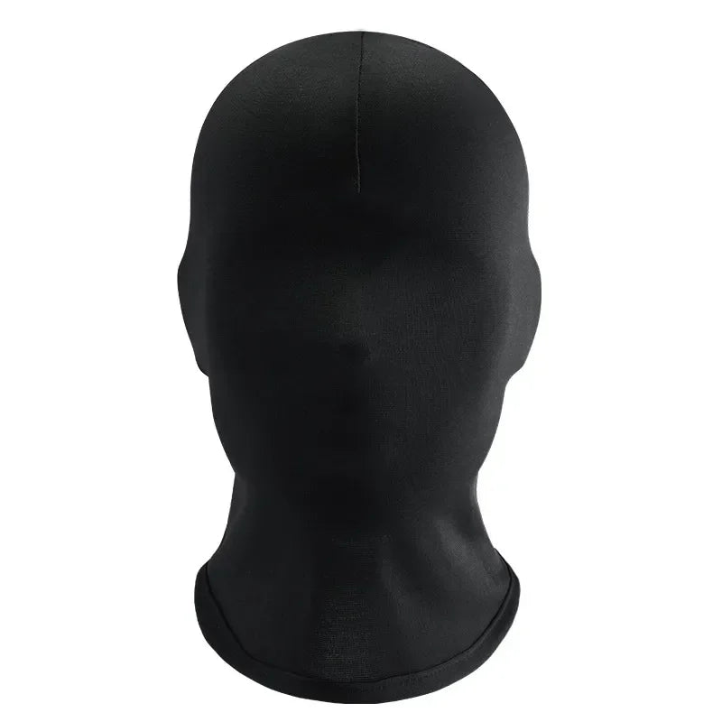 Black Full Face No Hole Cover Hat Women Men Army Tactical Cs Balaclava Cap Sun Uv Protection Bike Motorcycle Multi-Hole Ski Mask - Live Store 4U