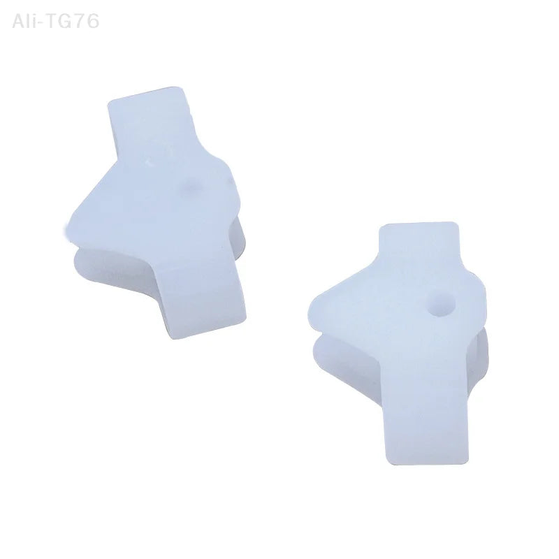 2PCS Silicone Gel Thumb Corrector Double Ring Bunion Toe Hallux Valgus Protector Finger Separator Adjuster for Foot Care