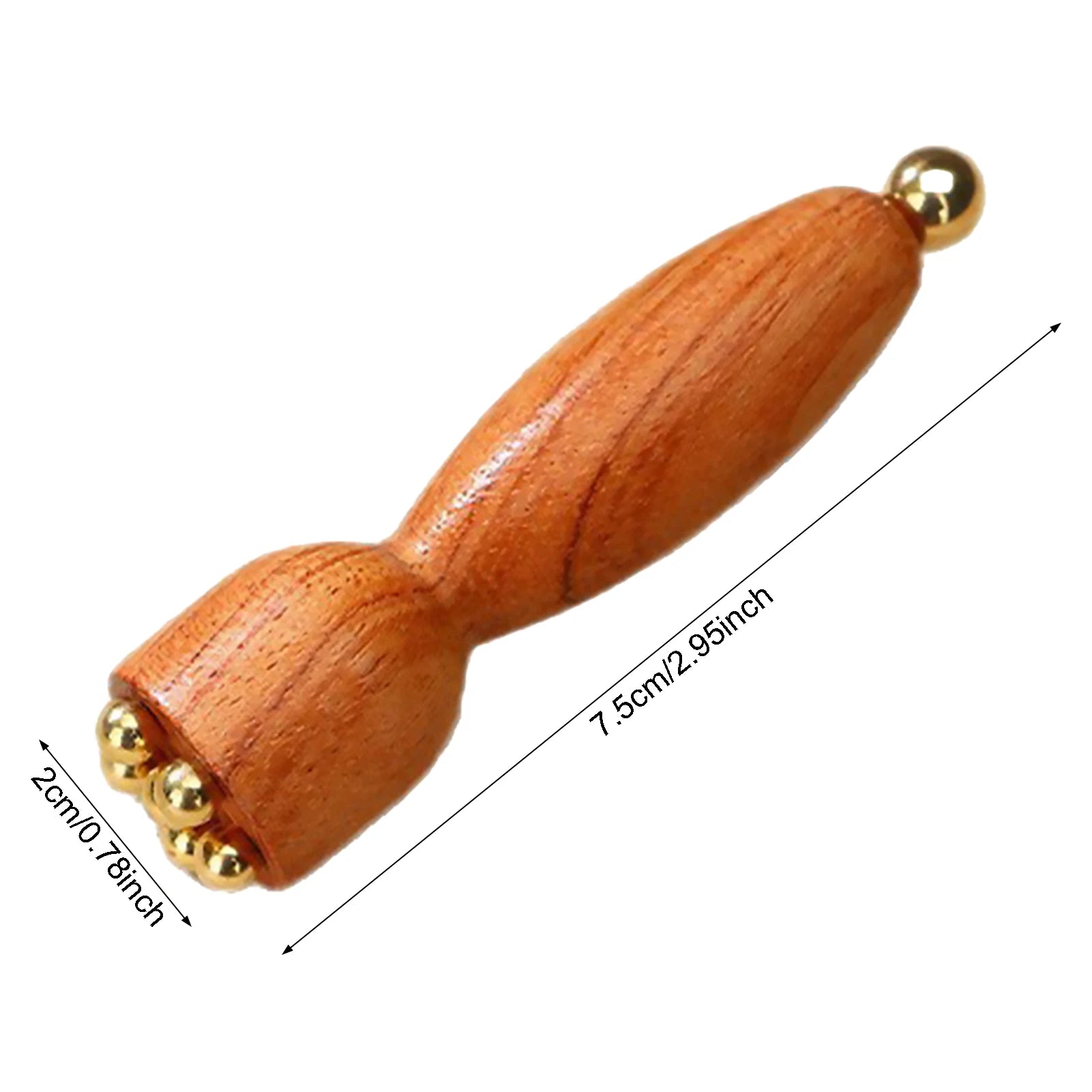 Unlock Radiant Beauty Professional Brass & Rosewood Facial Gua Sha Tool Eye Relaxation Spot Treatment & Anti-aging