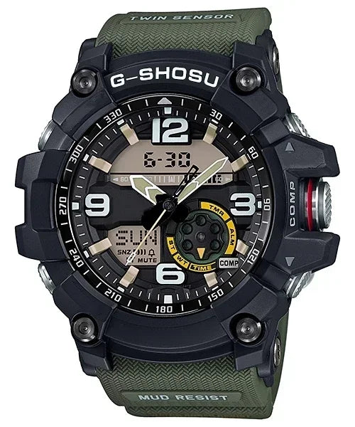 GG Digital Sports Electronic Unisex Watch Small Mud King LED Dual Display World Time Large Dial Full Function