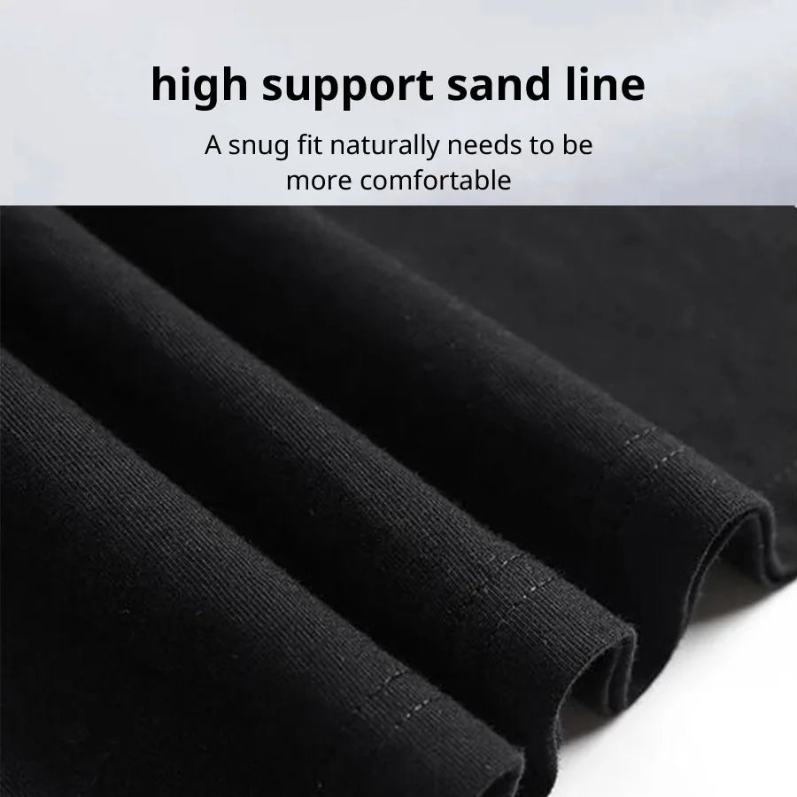 Summer Men's 100% Cotton High Quality Casual Sports Loose Oversized Funny Focus Print Round Neck Short Sleeved T-shirt Tops - Live Store 4U