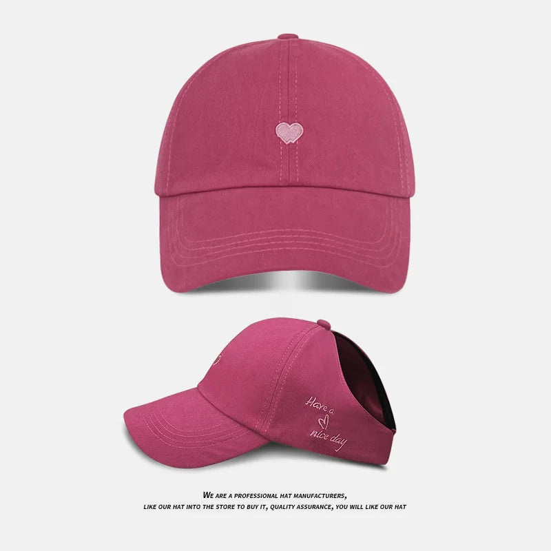 Women Ponytail Baseball Caps Fashion Lady Criss Cross Messy Bun Snapback Hat Outdoor Sports Adjustable Breathable Trucker Hats