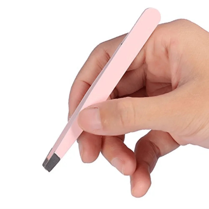 Stainless Steel Eyebrow Tweezers - Precision Hair Removal And Shaping Tool for Women and Men -  Durable And Comfortable Grip
