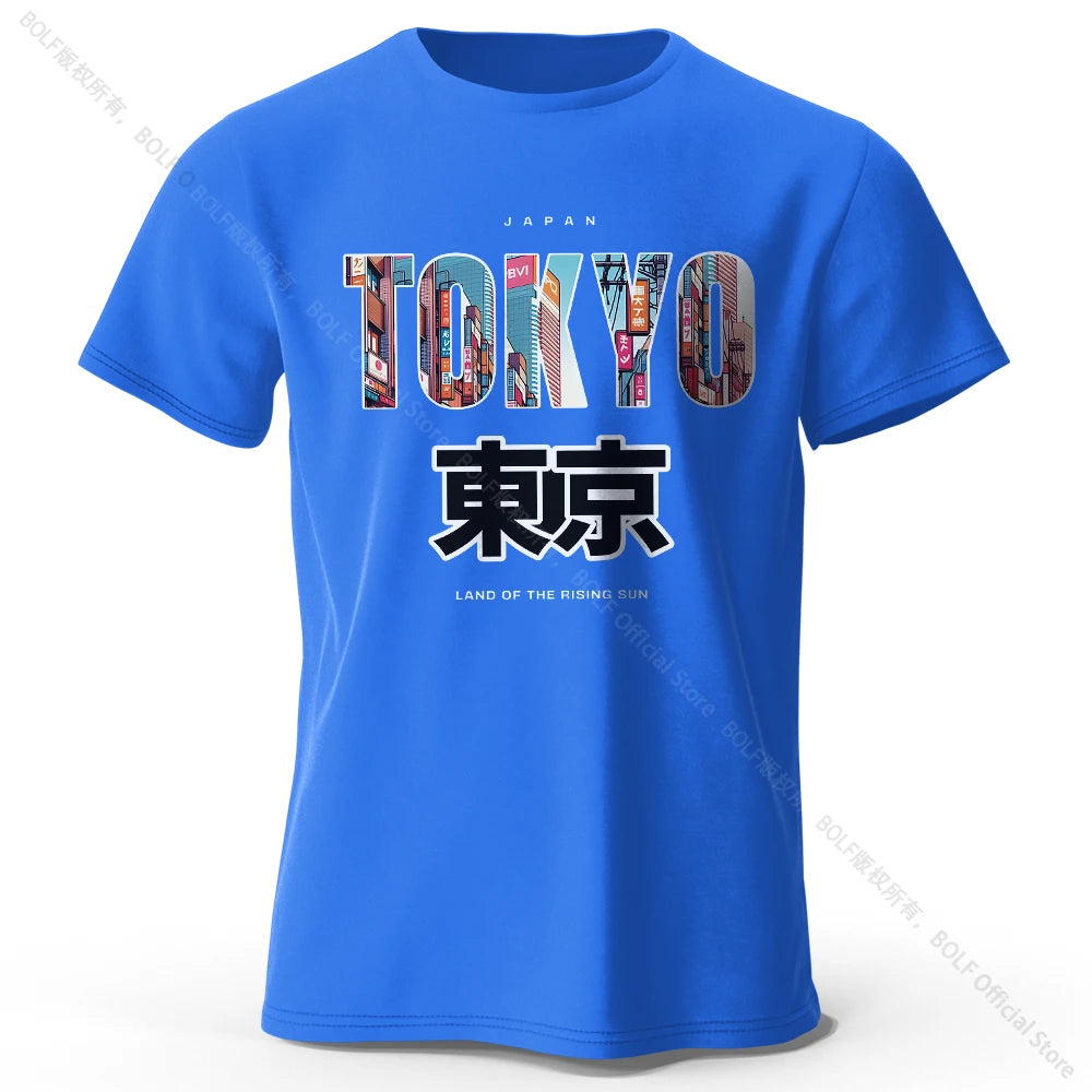 Tokyo Printed Fashion Forward 100% Cotton T-Shirt, Ultra Soft Round Neck Short Sleeve Tee, Perfect for Men & Women - Live Store 4U