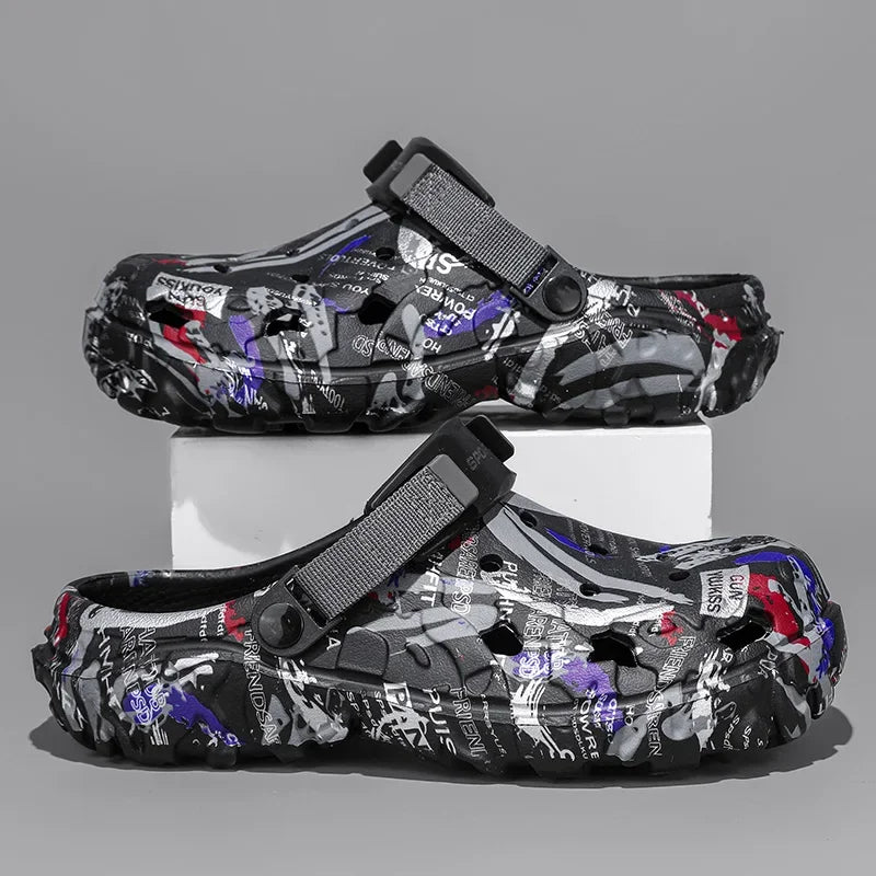 Plus Size 46 47 Men's Summer Clogs Sandals Eva Slippers Men Fashion New Flat Sandals Men Women Leisure Slides Men Casual Shoes