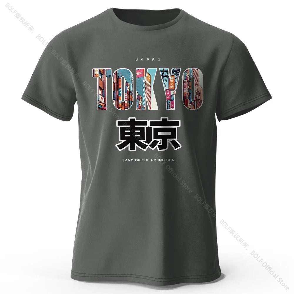 Tokyo Printed Fashion Forward 100% Cotton T-Shirt, Ultra Soft Round Neck Short Sleeve Tee, Perfect for Men & Women - Live Store 4U