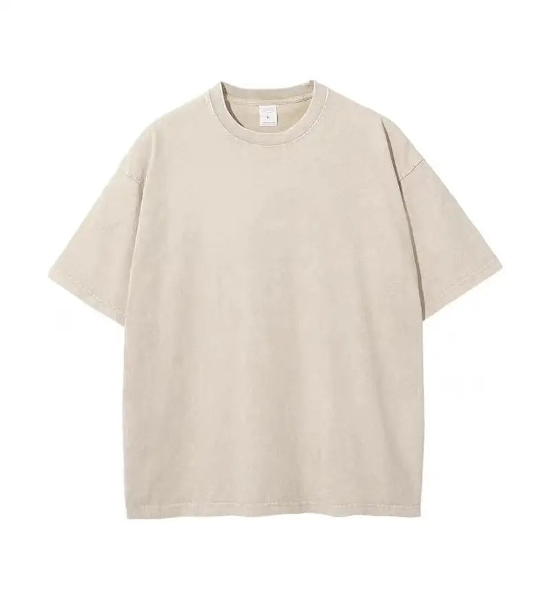 Quality Oversized Acid Washed Y2K T Shirt men Vintage T-shirts Streetwear Mineral Wash Tee Shirts boy Loose Luxury Brand Tops - Live Store 4U