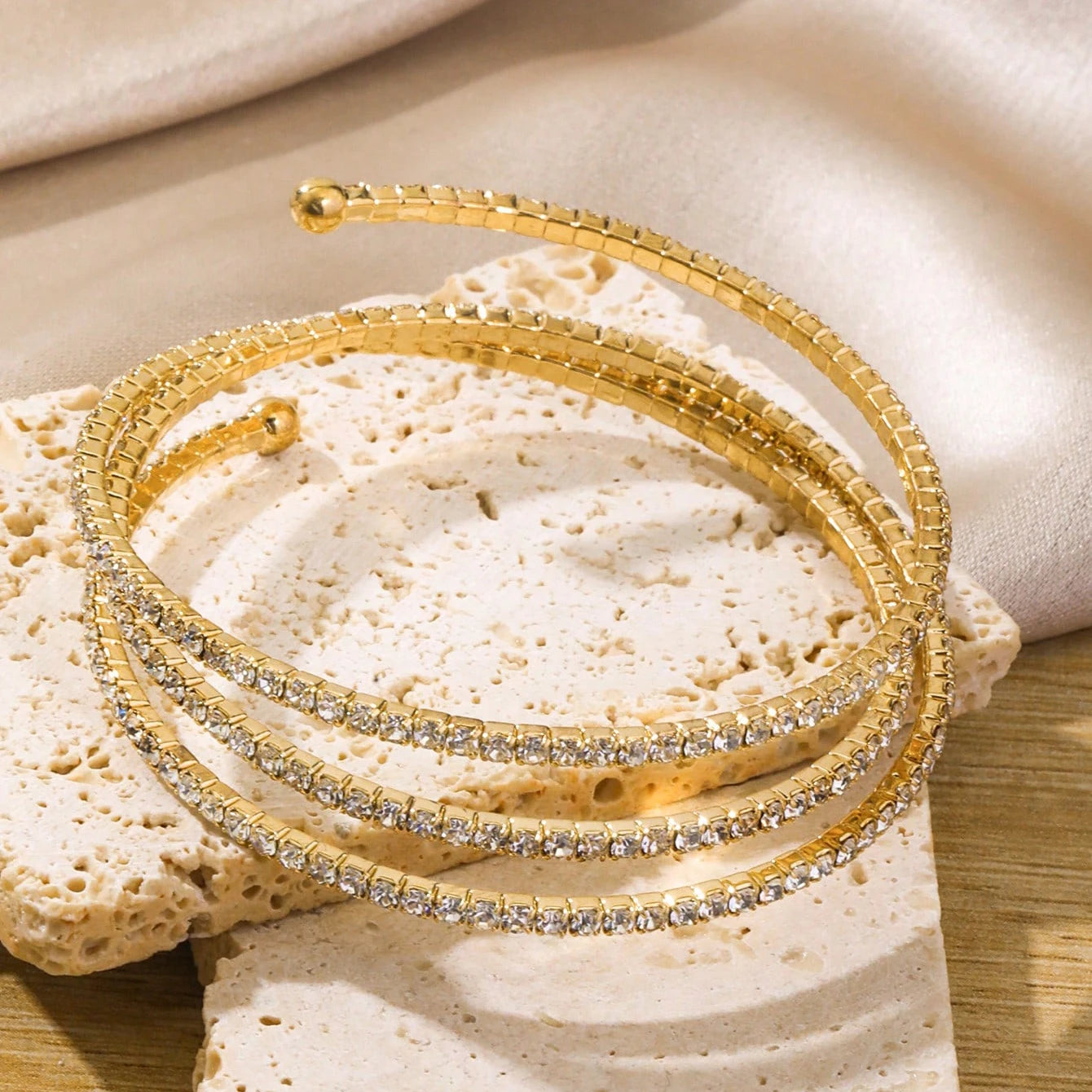 FTCY Boho Arm Bracelet for Women Vintage Geometric Gold Color Leaf Women's Arm Bangles Adjustable Jewelry