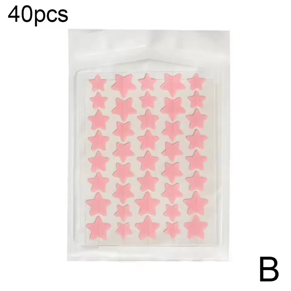 35/40Pcs Colorful Cute Star Heart Shaped Acne Treatment Sticker Invisible Acne Cover Pimple Patch Skin Care