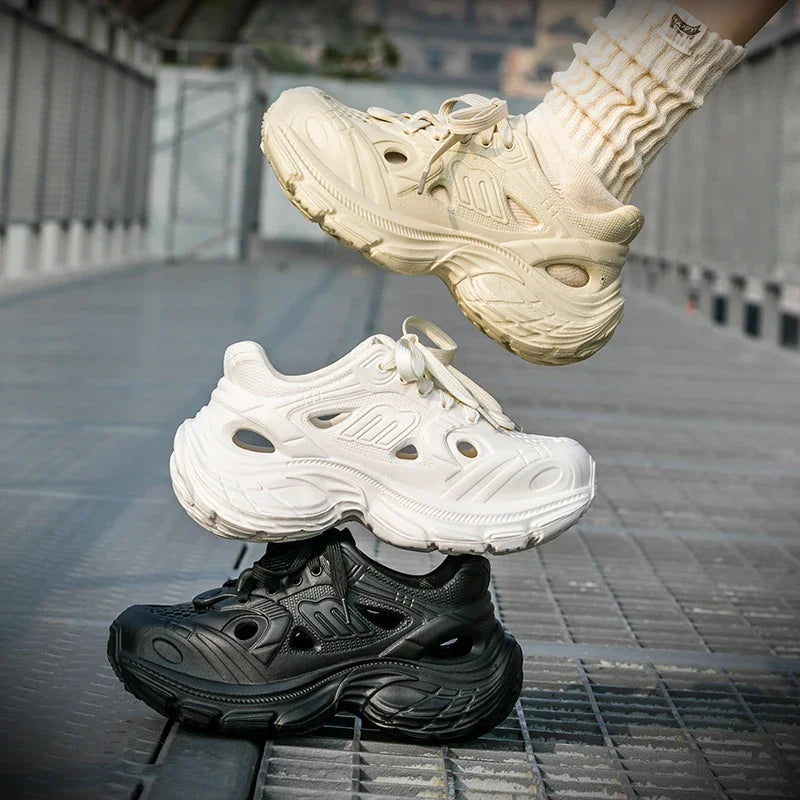 2025 Summer New Fashion Breathable Chunky Sneakers Women EVA Non Slip Wading Platform Shoes Woman Outdoor Thick Sole Sports Shoe