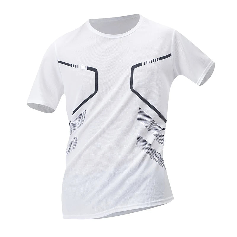 1/3/4 Pieces Summer Men's Printed Quick-drying Breathable Short-sleeved Plus Size Loose Sports Casual T-shirt Multicolor Choice - Live Store 4U
