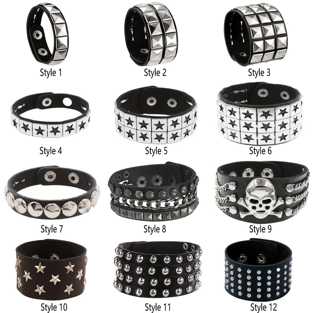 Fashion Gothic Punk Retro Multi Chain Street Dance Bracelet For Halloween Cosplay Christmas Party Birthday Lovers Gifts - Live Store 4U