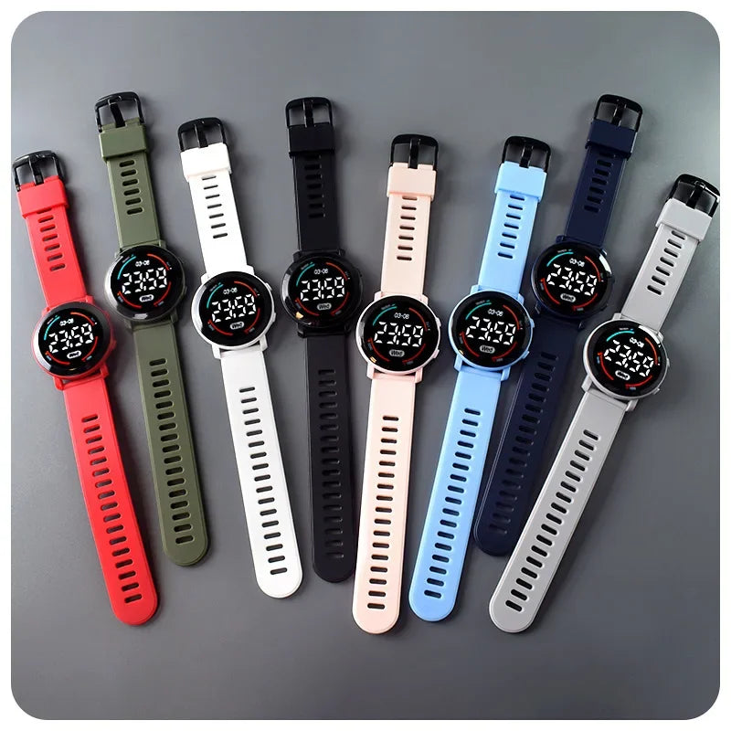 Unisex Sports Digital Watch for Men Women Boys Girls Fashion Waterproof Electronic Watches Breathable LED Wristwatch Gifts