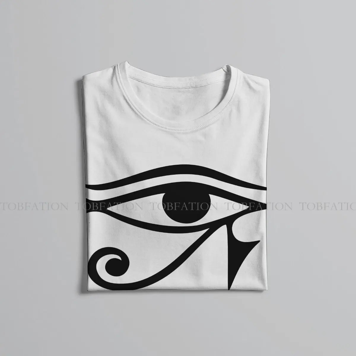 Horus Eye O Neck TShirt Eye of Horus Egyptian Pure Cotton Original T Shirt Man's Clothes Fashion Fluffy