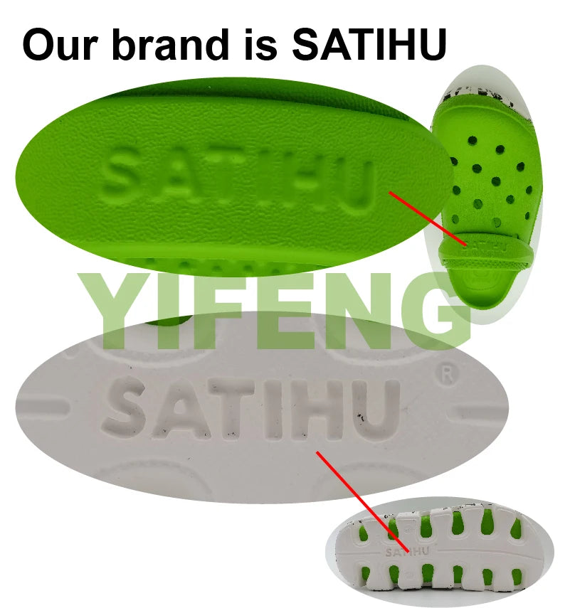 SATIHU Clogs Beach Sandals Casual Shoes Family Parent-child Male Female Lovers Friends Summer Stroll Antiskid Waterproof Fashion