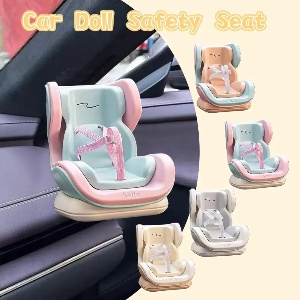 Doll Car Seat for 17cm Dolls Cute Fragrance Accessory car Air Vents Freshener Decor car Interior Blind Box Doll Accessory